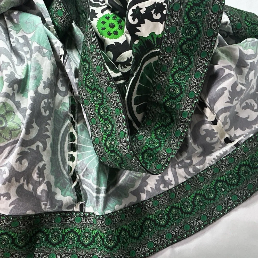 Alice & Olivia Bustier Boned Corset Maxi Dress “Guinevere” green & black size 14 - Picture 12 of 16